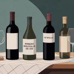 illustration anneau bouteille de vin accessoire sur goulot
