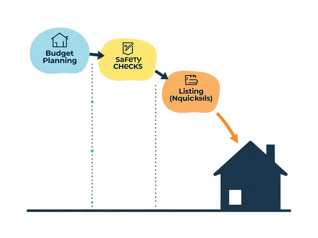 diagramme préparation projet autoconstruction étapes clés