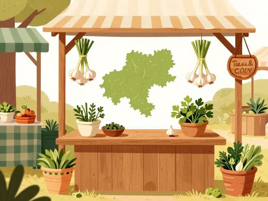 bombe à l'ail tarn recette ambiance marché du Tarn