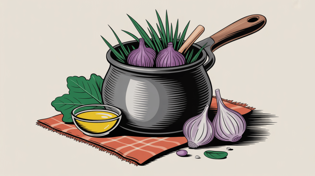 bombe à l'ail tarn recette illustration pot artisanal terroir