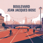 illustration moderne du boulevard jean jacques bosc bordeaux