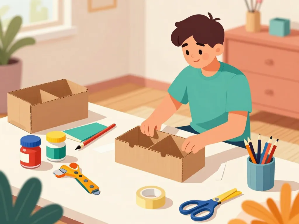 bricolage facile et utile pour ado organisateur et rangement