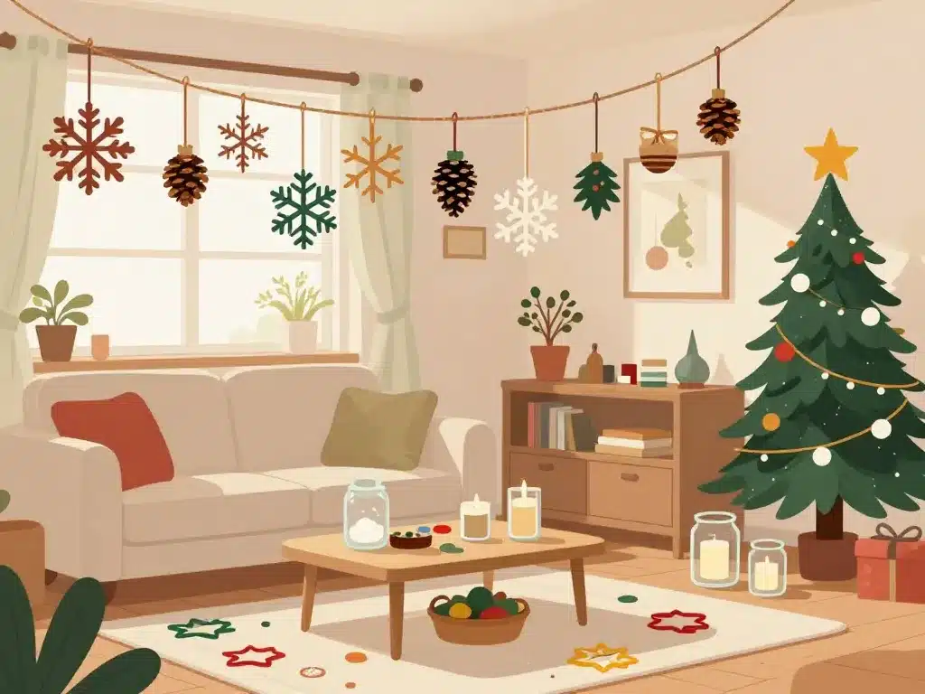 décorations bricolage noel diy maison cosy
