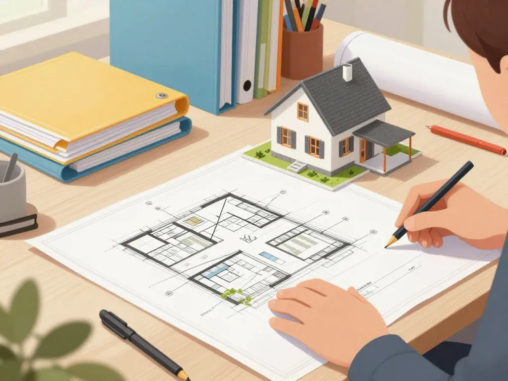 Illustration dossier architecte extension permis de construire