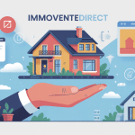 immoventedirect illustration vente immobilière moderne digitale