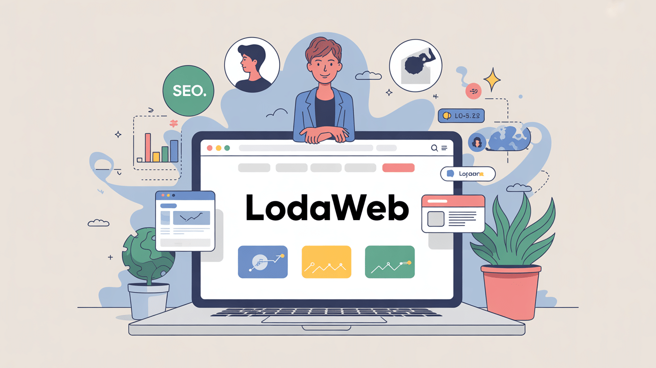 illustration lodaweb création optimisation site web