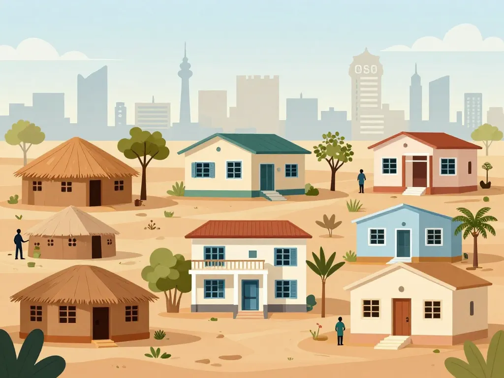 Divers types maison Mali prix marché