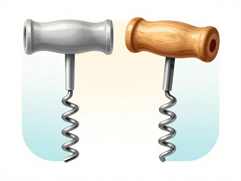 Nom tire bouchon structure mèche pointe et matériaux