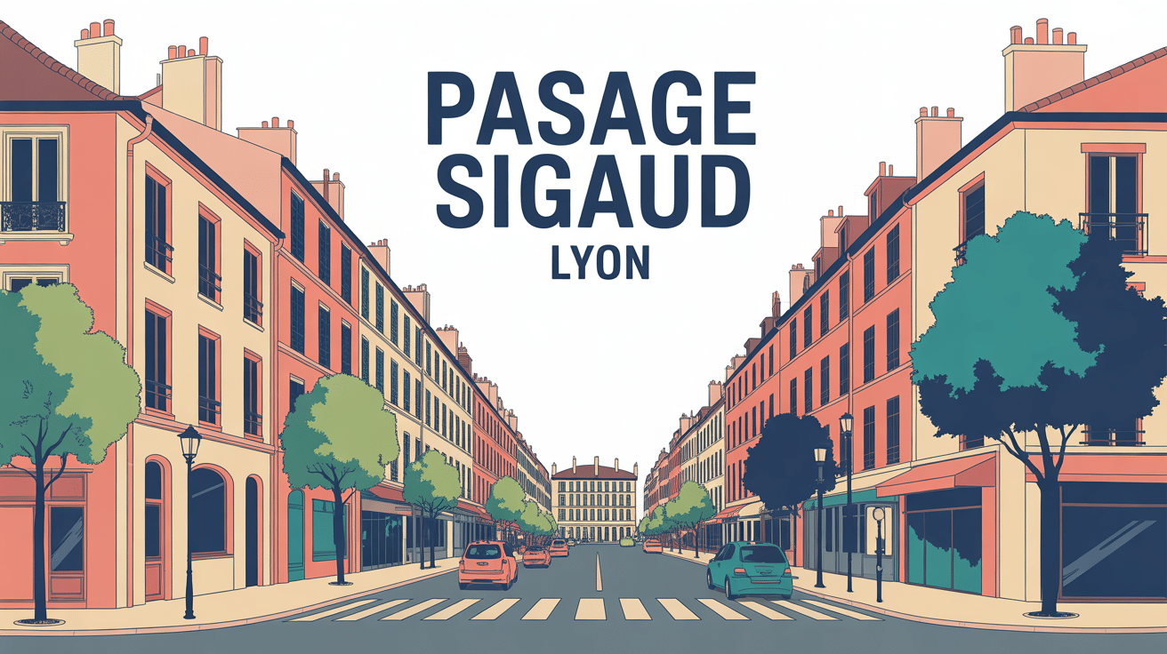 Illustration du passage Sigaud Lyon ambiance résidentielle