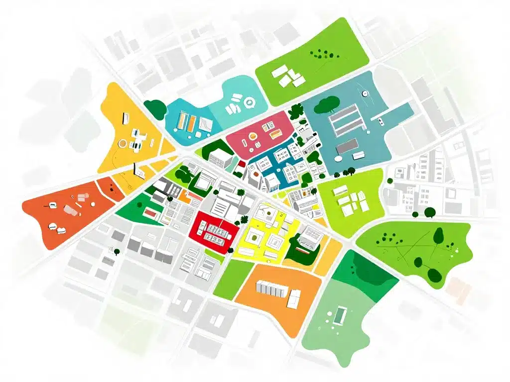 Diagramme illustrant le zonage du plan local d'urbanisme Clermont-Ferrand