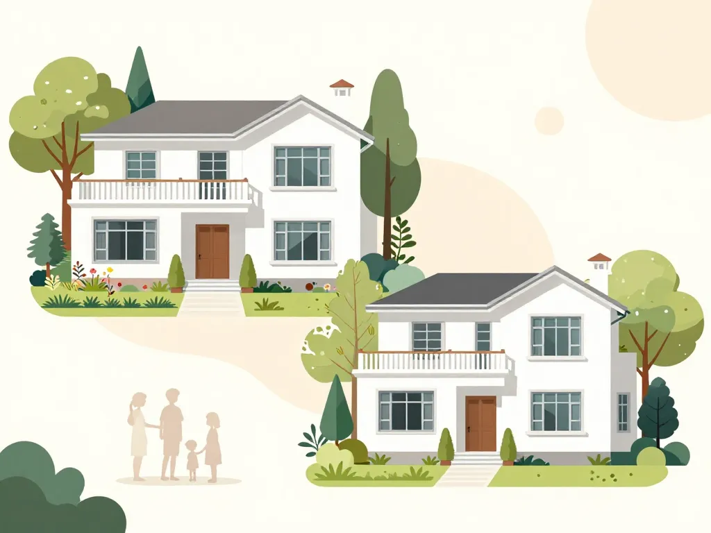 plans maison blanche visuel plain-pied étage