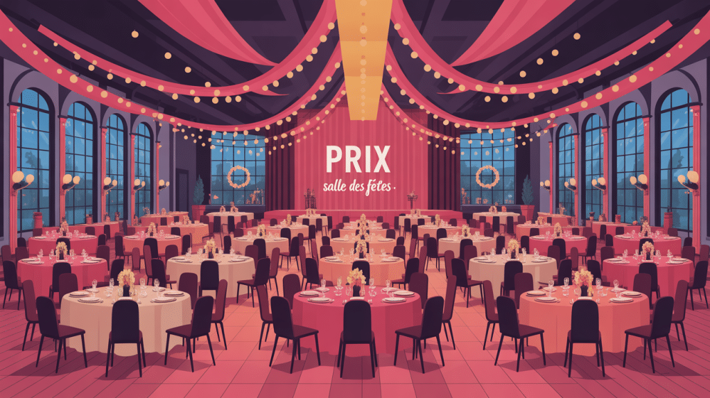 prix d une salle des fetes salle décorée ambiance festive
