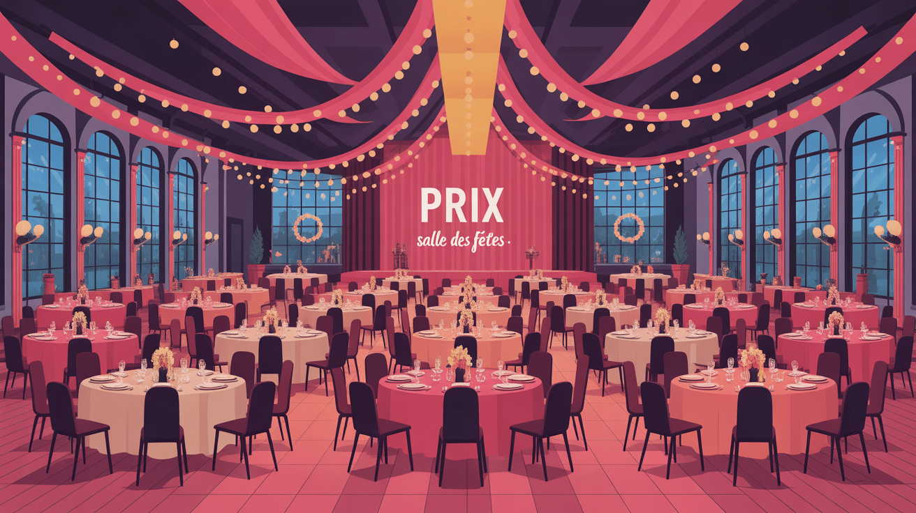 prix d une salle des fetes salle décorée ambiance festive