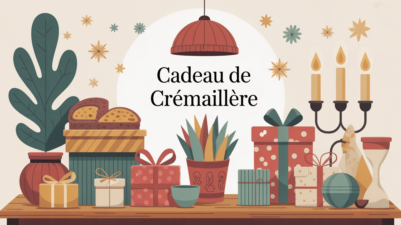 quoi offrir pour une crémaillère illustration festive nouvelle maison