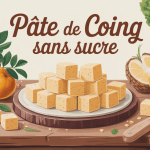 illustration recette pâte de coing sans sucre artisanale