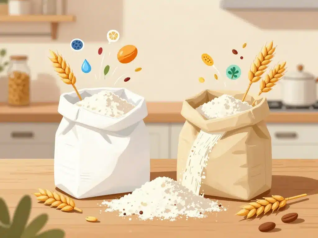 bienfaits remplacer farine blanche par farine semi complète nutrition