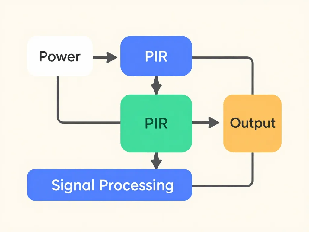 schema d'un detecteur de mouvement concept diagram