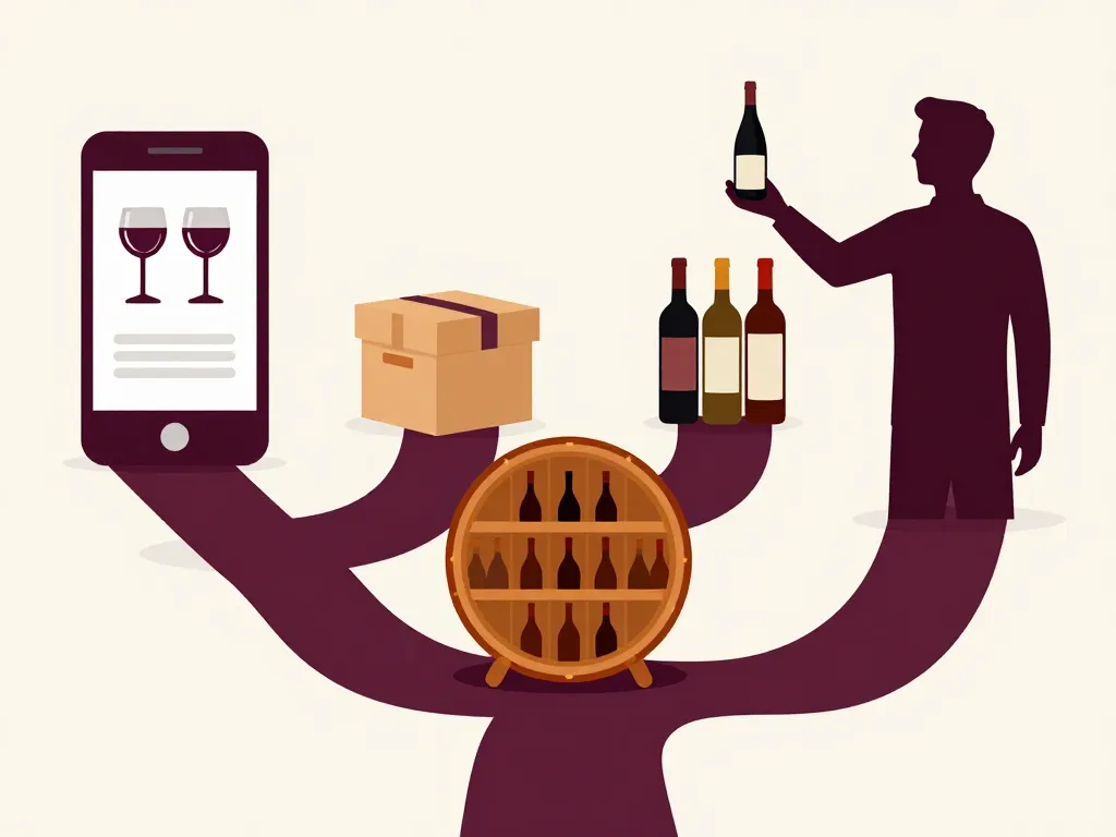 symboles sommelier personnalisé chemins divers