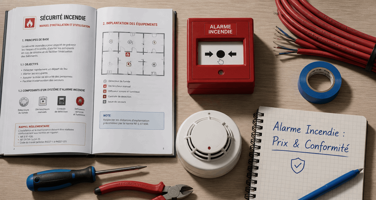 alarme incendie prix matériel et conformité