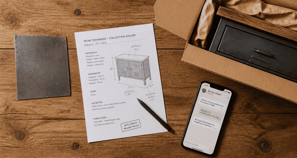 avis sur meuble house table bois massif et métal