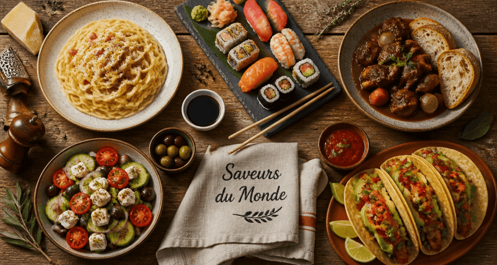 Les 5 grandes cuisines du monde en plats iconiques