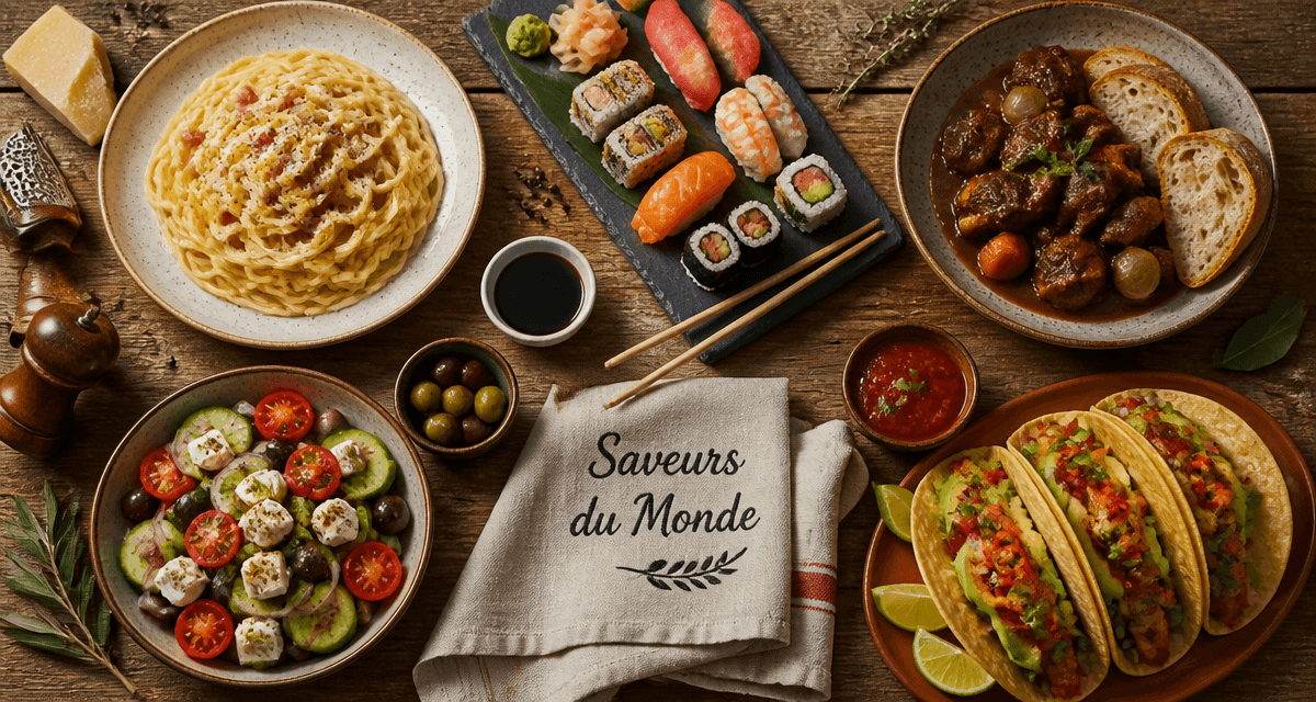 Les 5 grandes cuisines du monde en plats iconiques