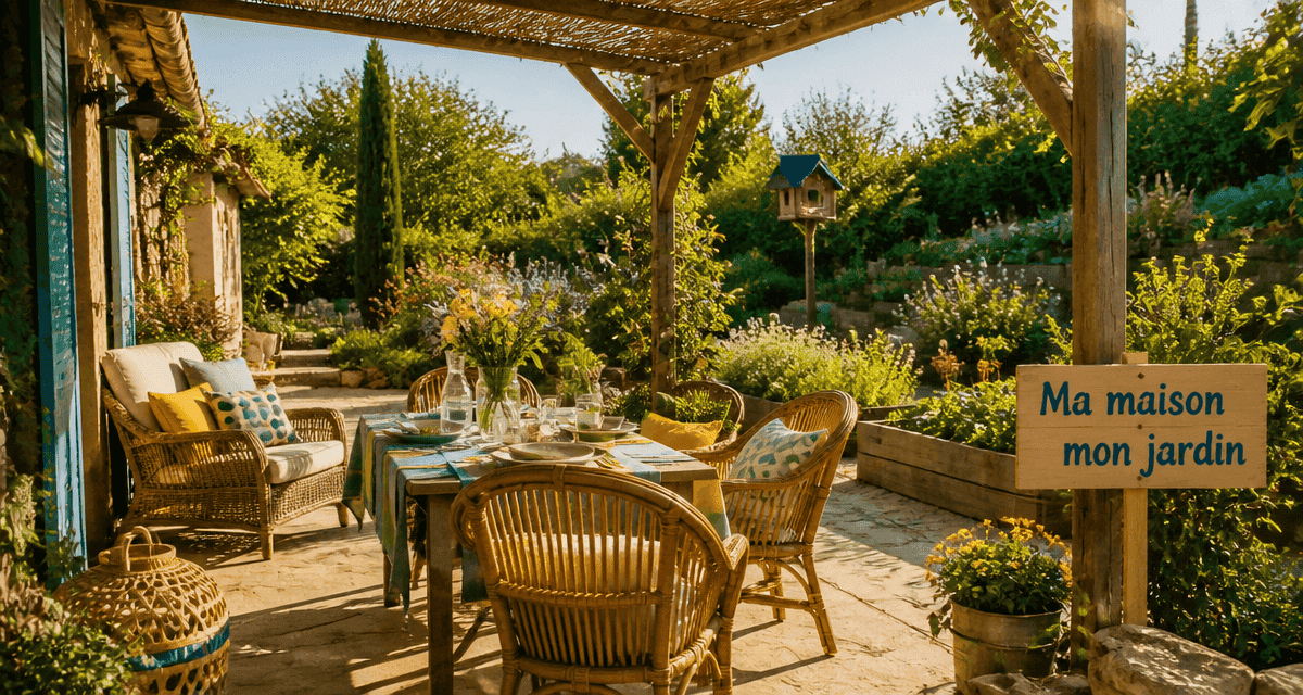 Ma maison mon jardin terrasse et jardin luxuriant
