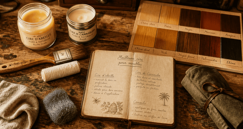 meilleure cire pour meubles pots ouverts atelier