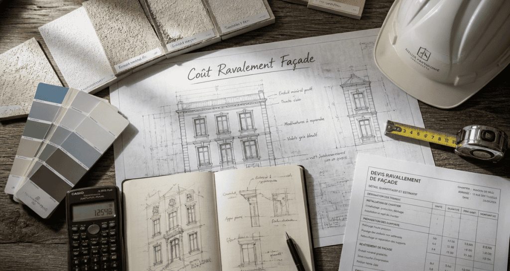 prix ravalement façade maison 100m2 plans et devis