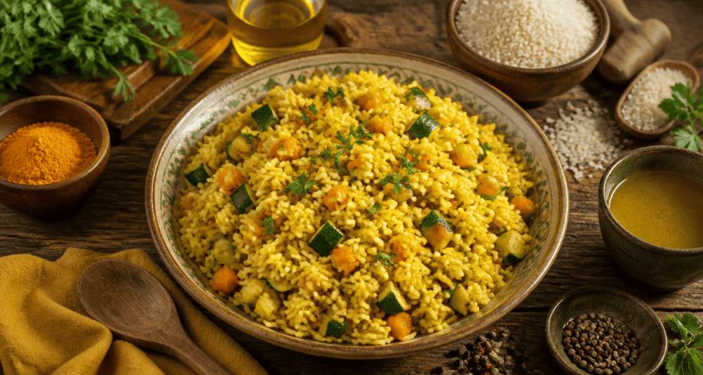 riz en accompagnement recettes pilaf légumes