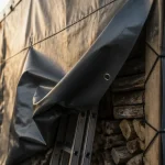 Bâche plastique PVC renforcée, grammage et finition pour protection durable