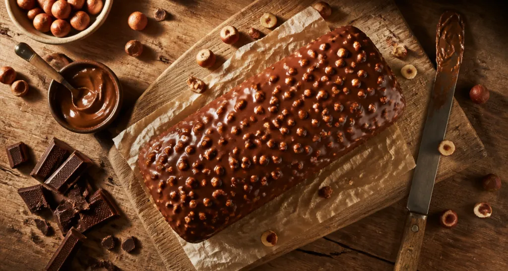 cake chocolat praline glaçage noisettes