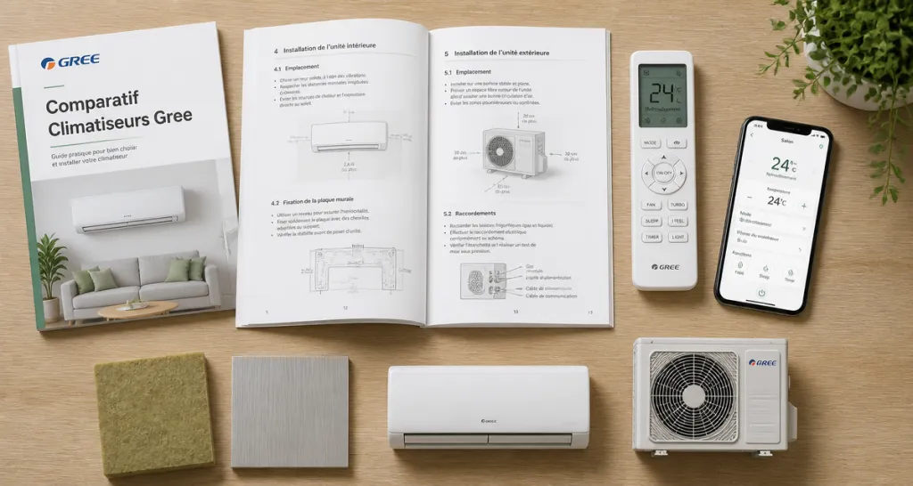 climatiseur gree avis manuel installation et accessoires