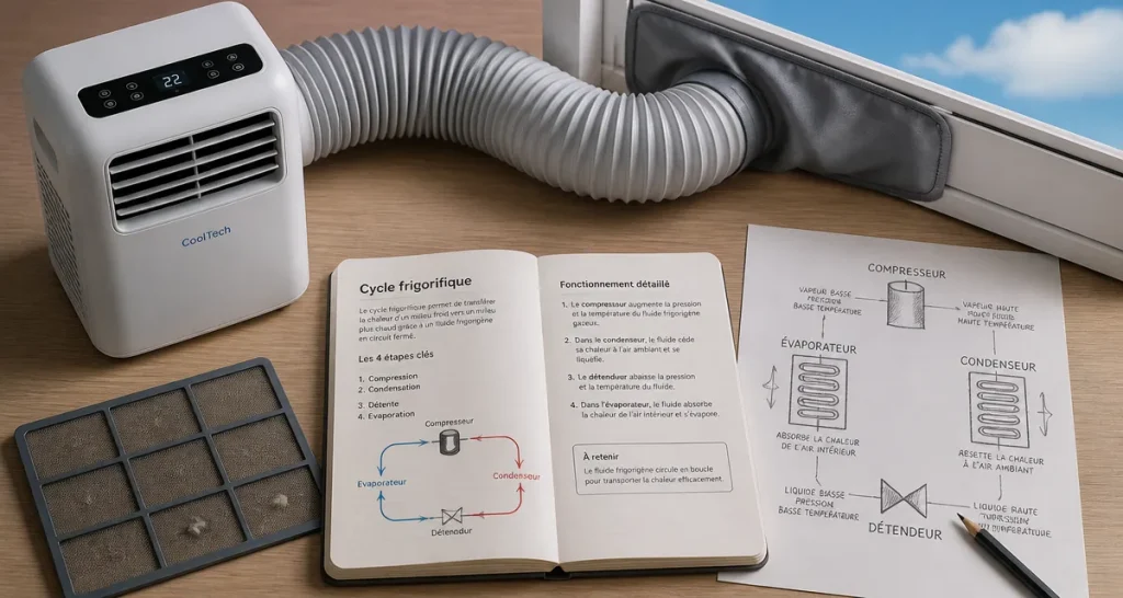 Comment fonctionne un climatiseur mobile : principe et types, vue d’un climatiseur mobile
