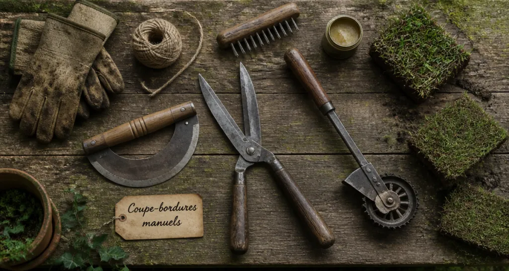 coupe bordure manuel sur plan de travail
