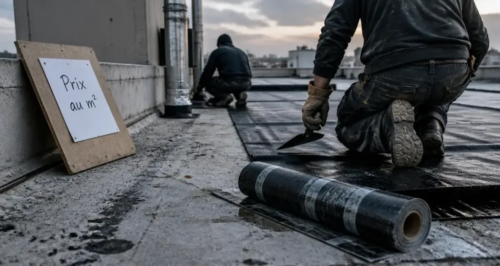 Étanchéité toit terrasse : chantier et prix au m2 sur toit