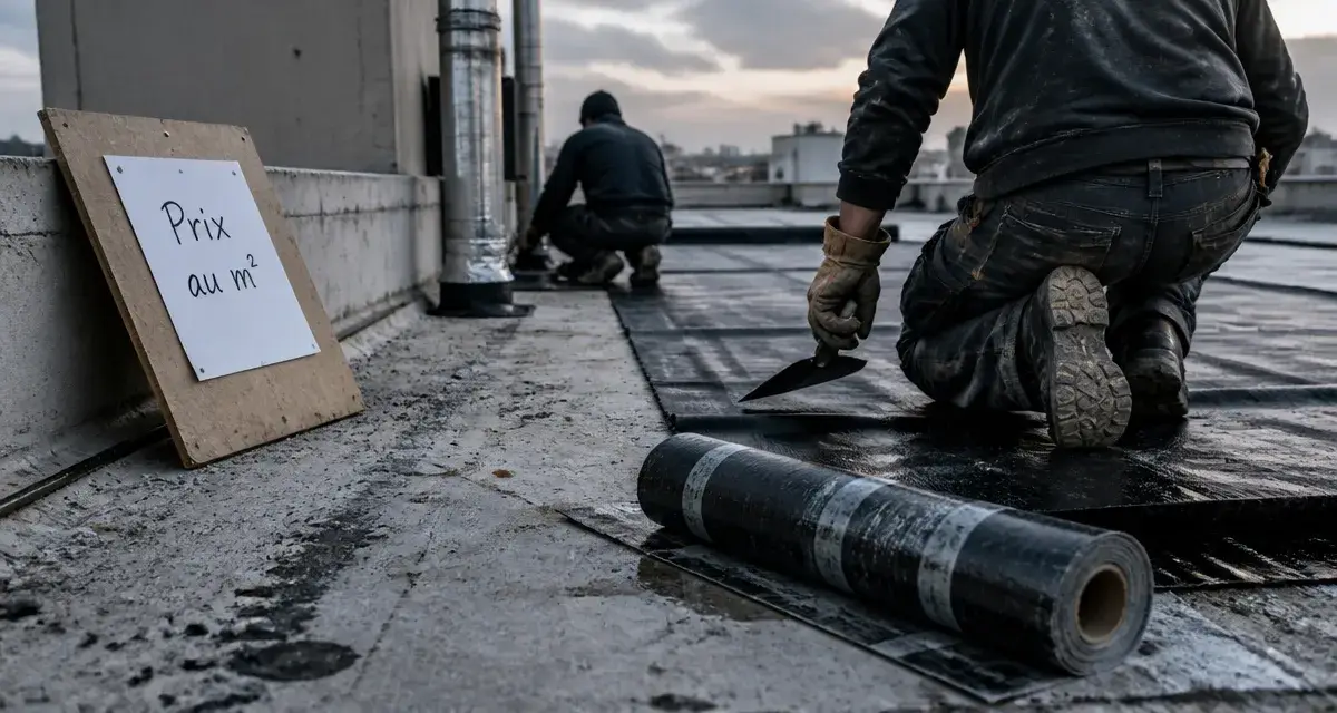 Étanchéité toit terrasse : chantier et prix au m2 sur toit