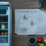 fonctionnement frigo schéma cycle outils cuisine