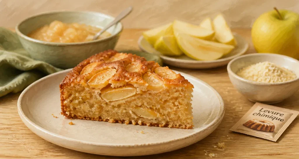 Gâteau aux pommes sans sucre pour diabétique, moelleux IG bas