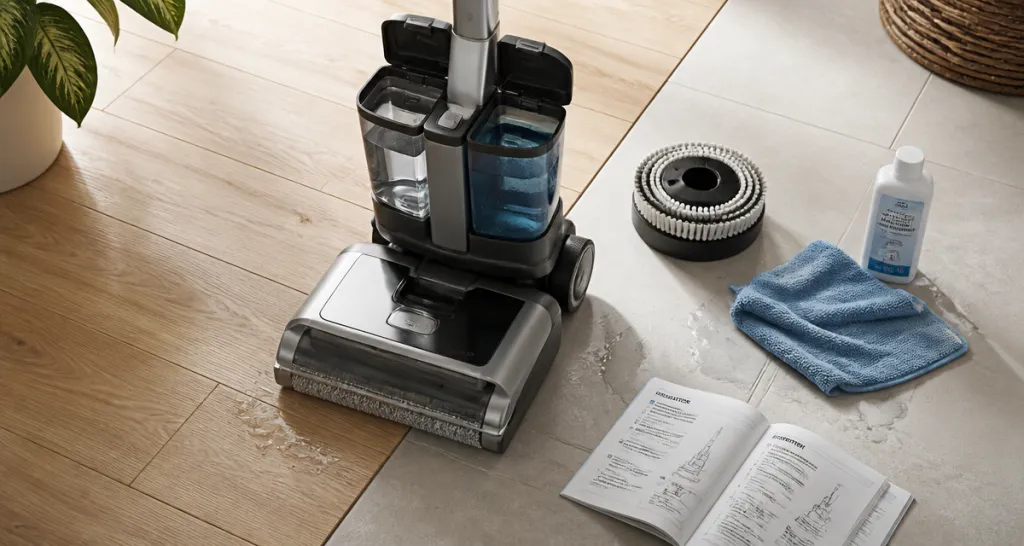 meilleure autolaveuse particulier sur parquet et carrelage avec accessoires