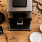 Meilleure machine à café avec broyeur silencieux, vue du dessus