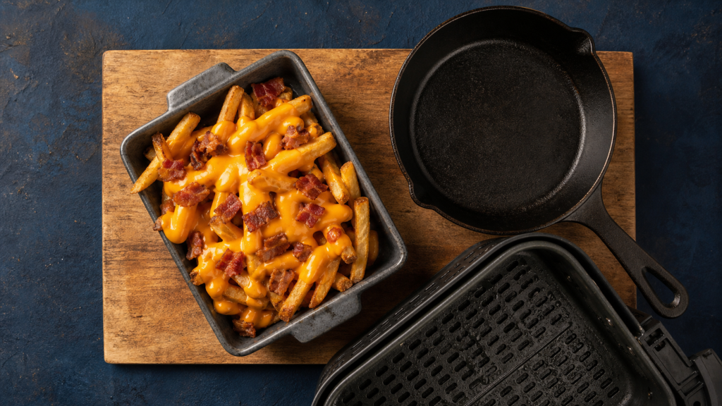 Que faire avec des frite : frites croustillantes cheddar