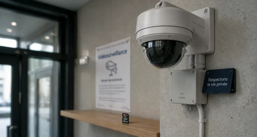 Quelle camera de surveillance choisir : caméra dôme PoE en entrée