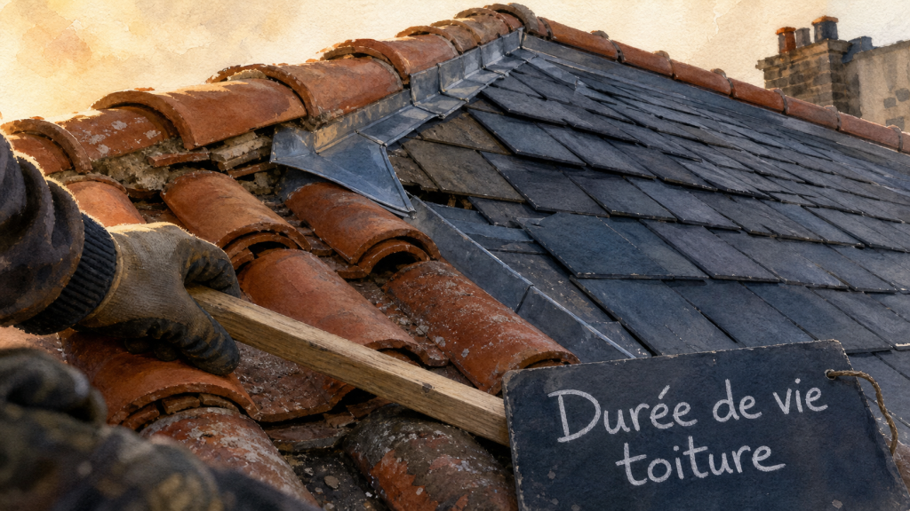 Durée de vie toiture : inspection tuiles et ardoises