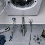 Lave linge branchement : eau froide, évacuation et prise de terre