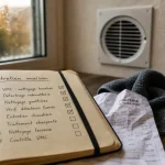 Checklist maison entretien avec dates et cases cochées