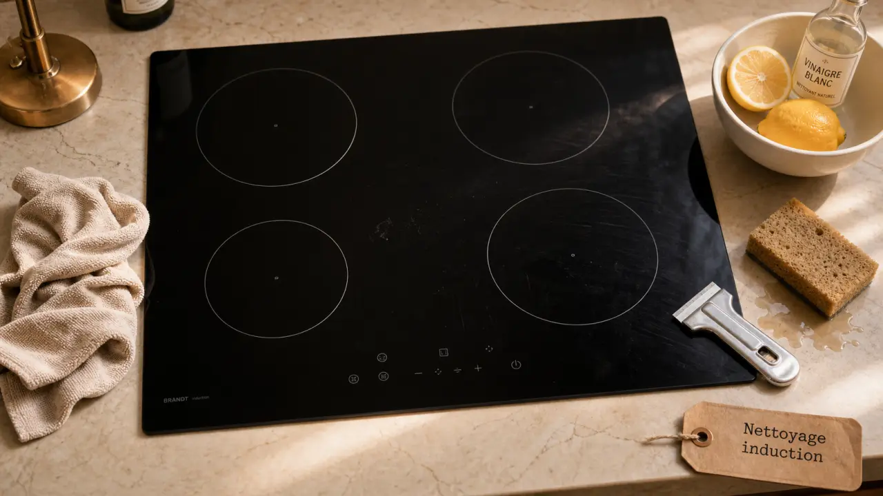 Nettoyage table induction : plaque vitrocéramique sans rayures