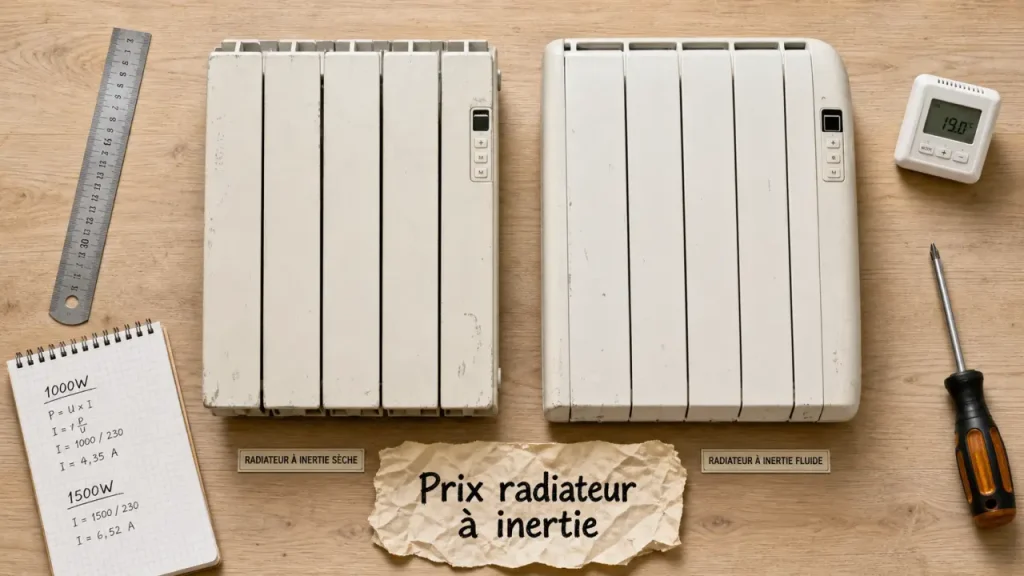 Prix radiateur à inertie : 300 à 1 000 € posés