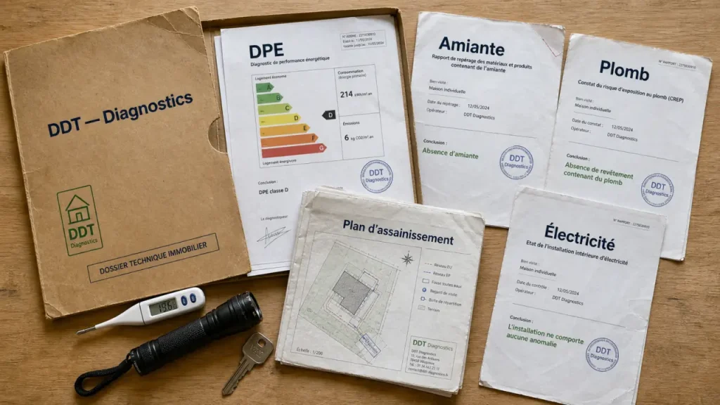 Quels diagnostics pour vendre une maison : DPE, amiante, plomb et électricité