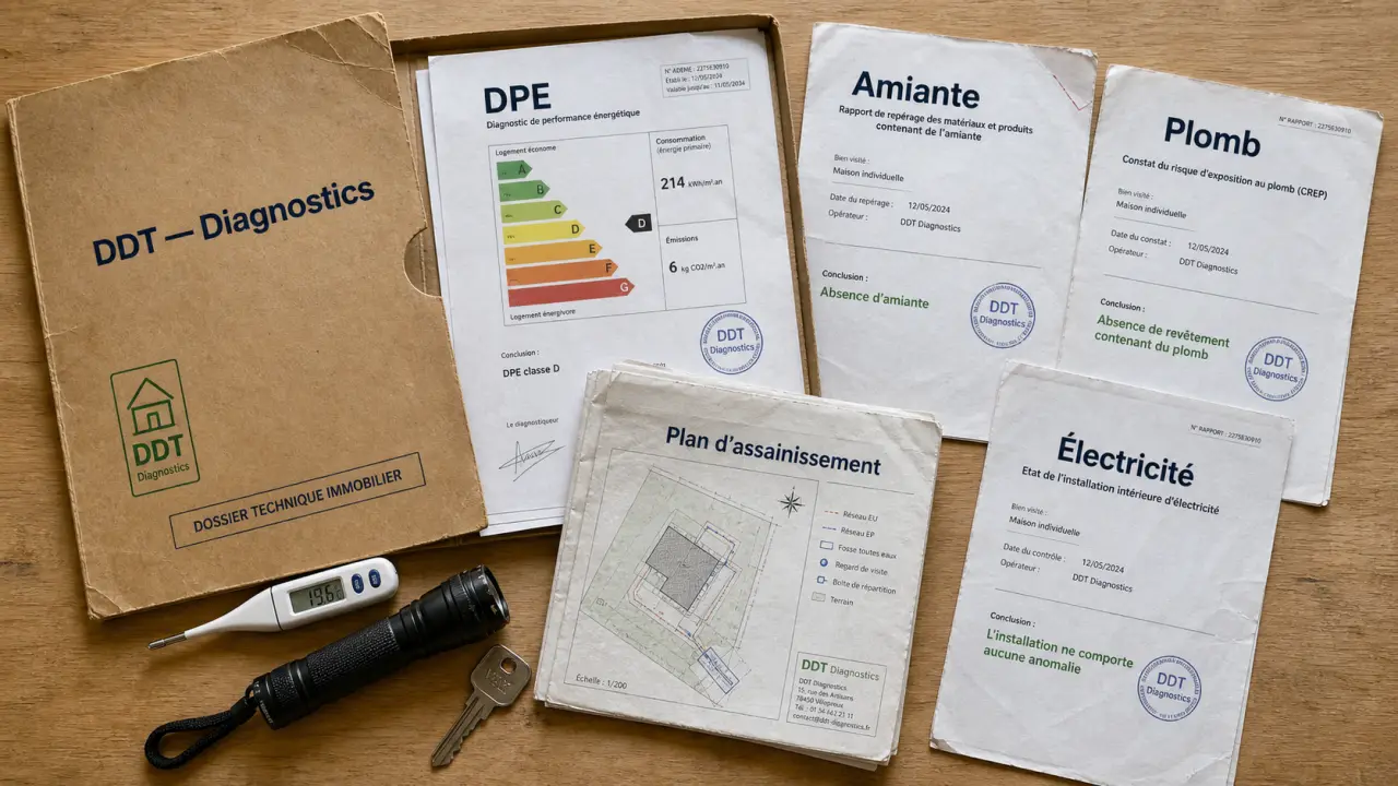 Quels diagnostics pour vendre une maison : DPE, amiante, plomb et électricité
